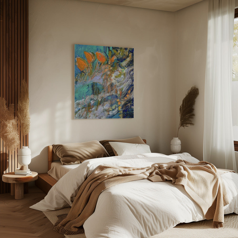 Levendige bloemendroom | Canvas