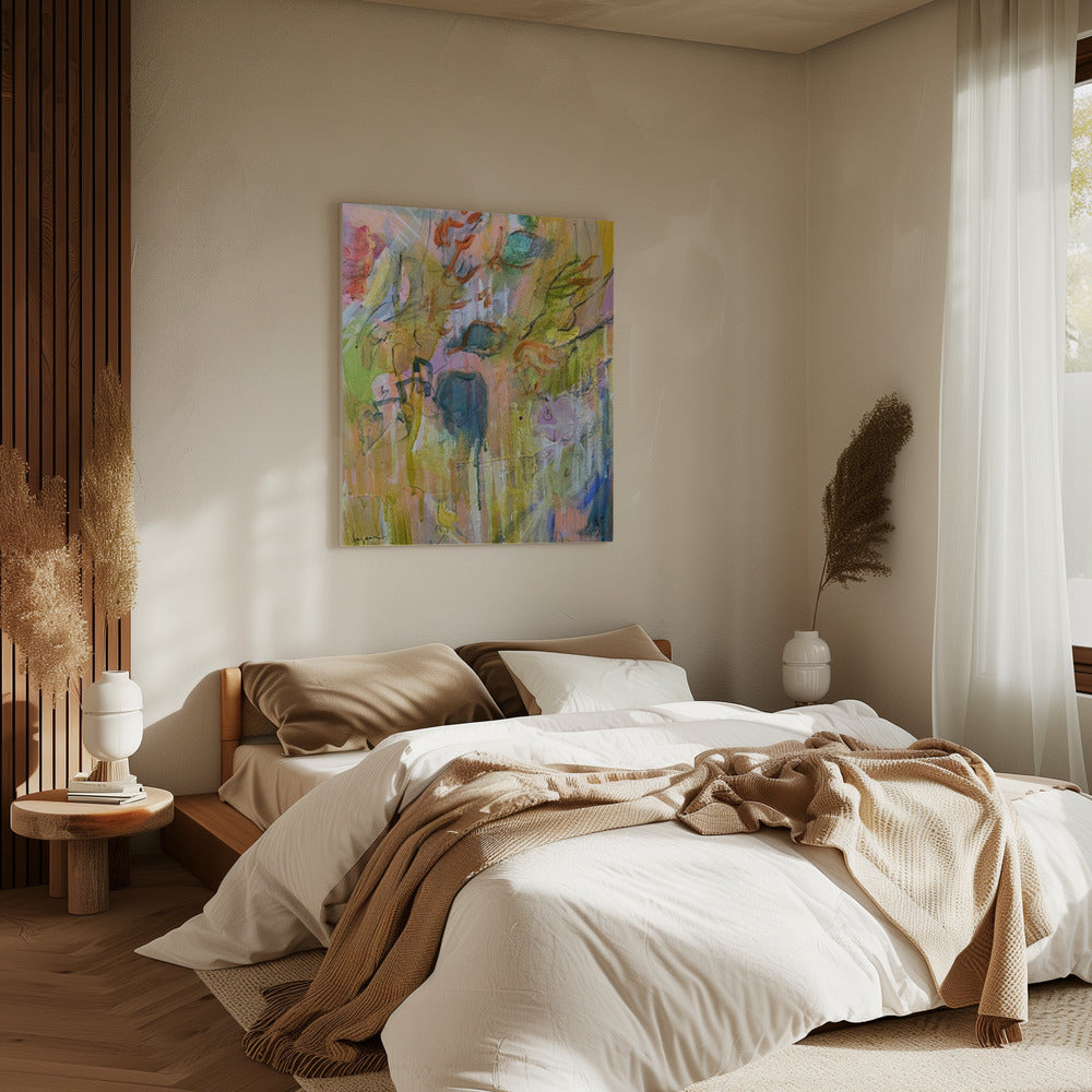 Magische tuin van kleur | Canvas