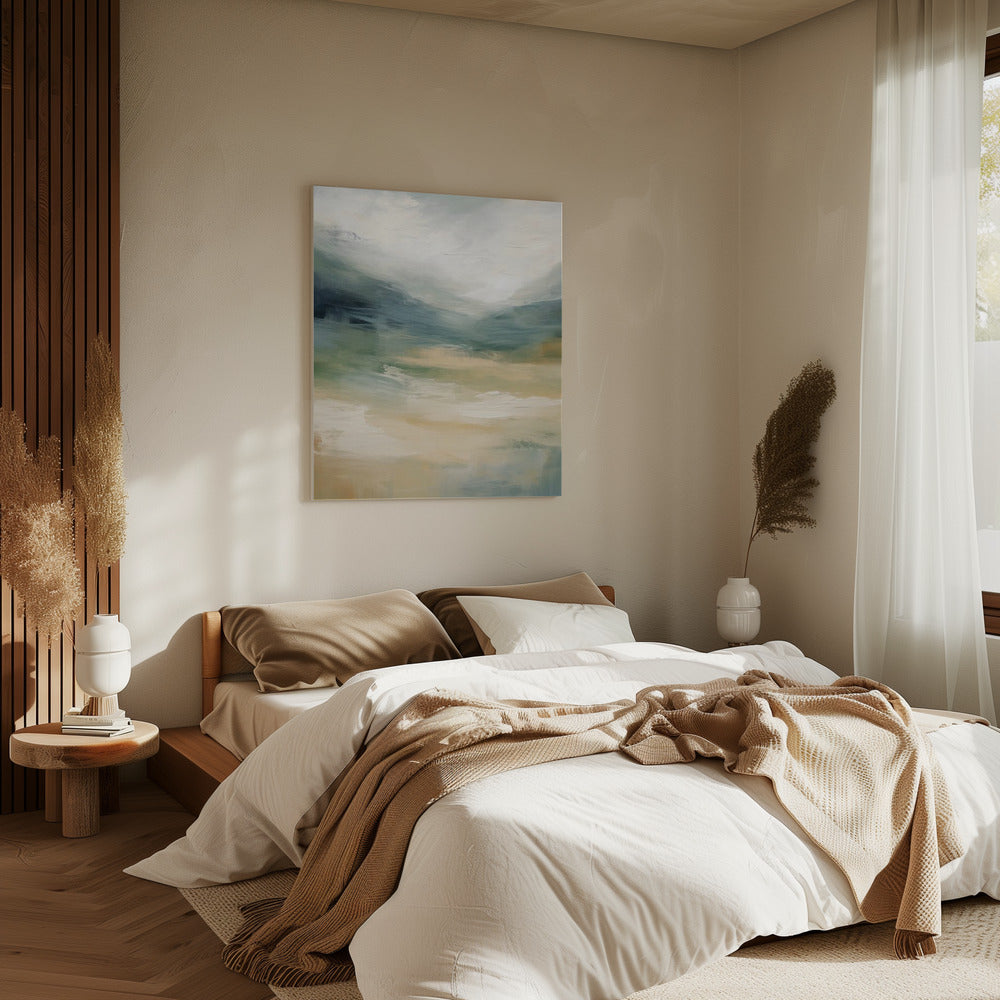 Mistige bergdromen | Canvas