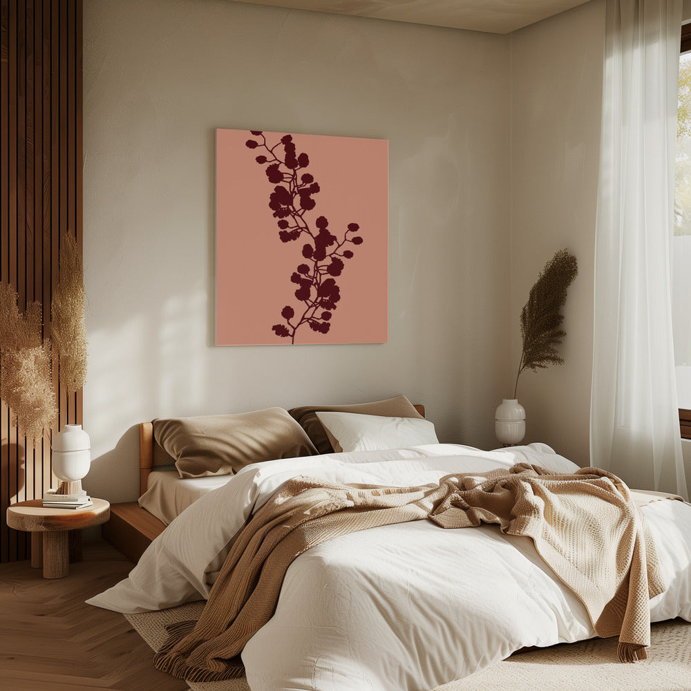 Bloemensilhouet 2 | Canvas