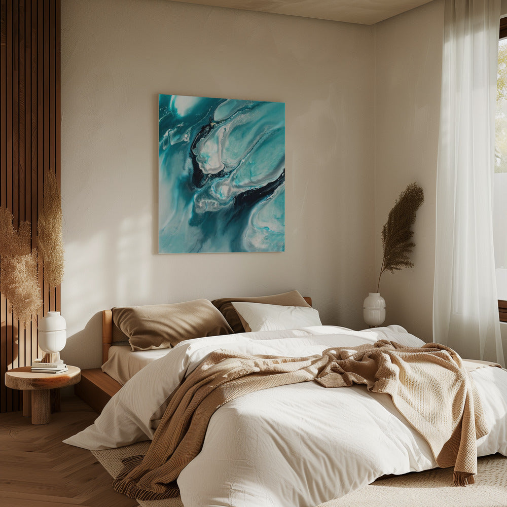 Oceaan Teal Aqua Turquoise "Ocean Teal" | Canvas