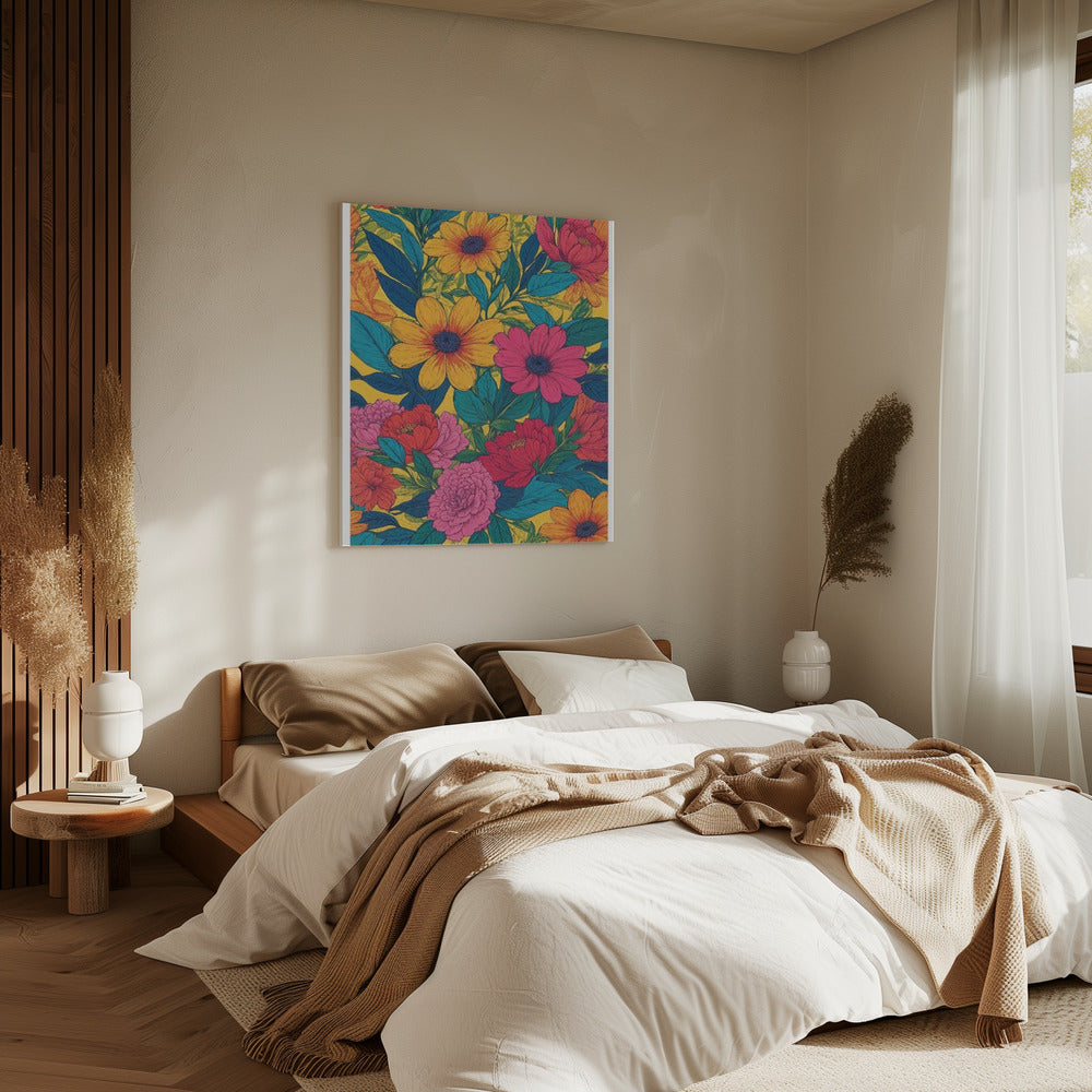 Levendig Bloeiend | Canvas