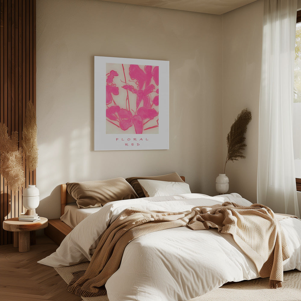 Bloemenrood | Canvas