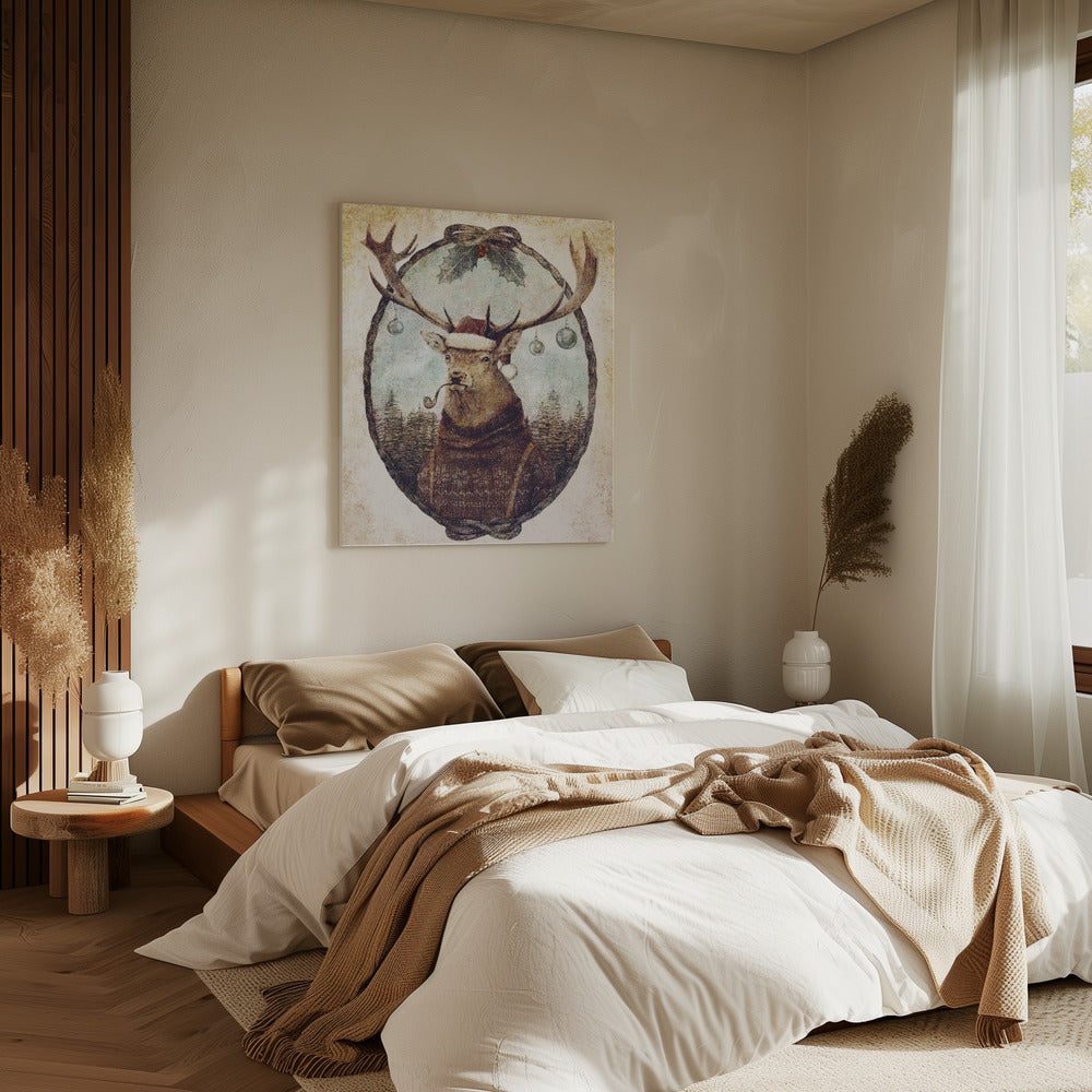 Denken aan Wild Kerstmis | Canvas