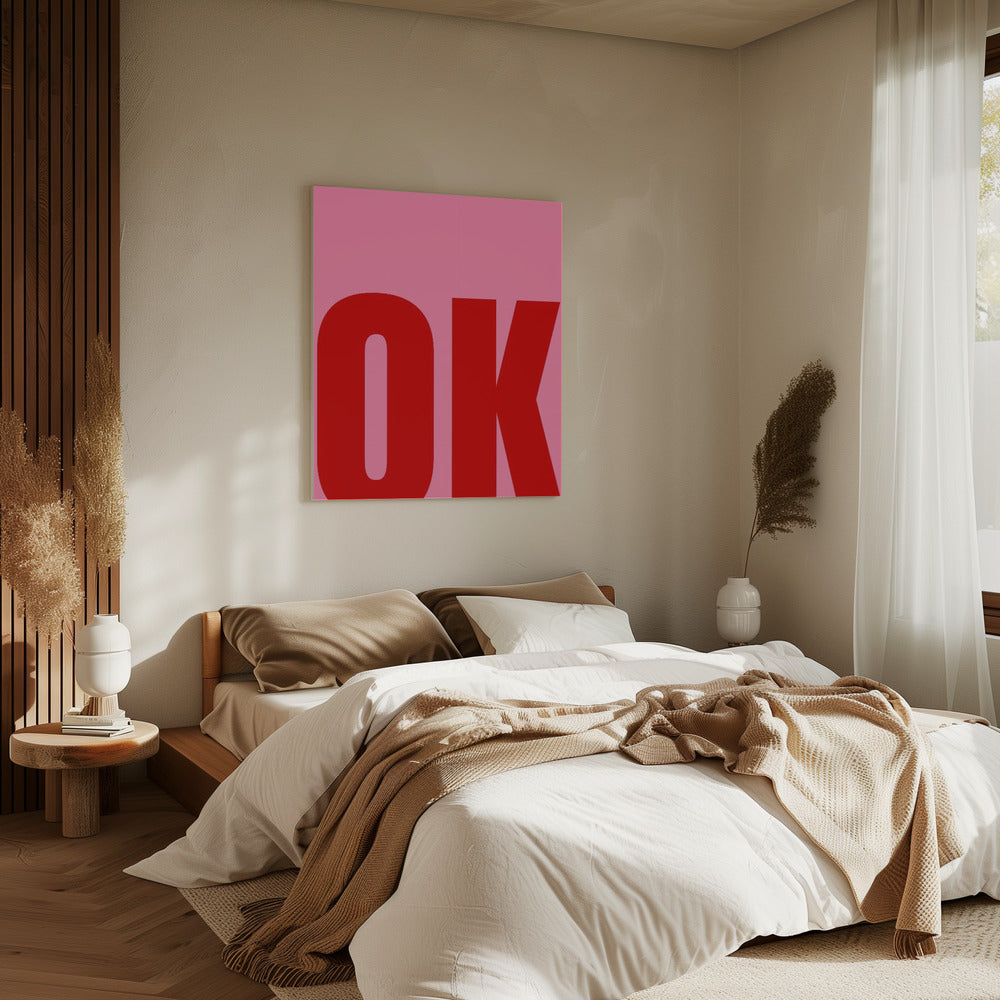Gedurfde minimalistische tekst | Canvas