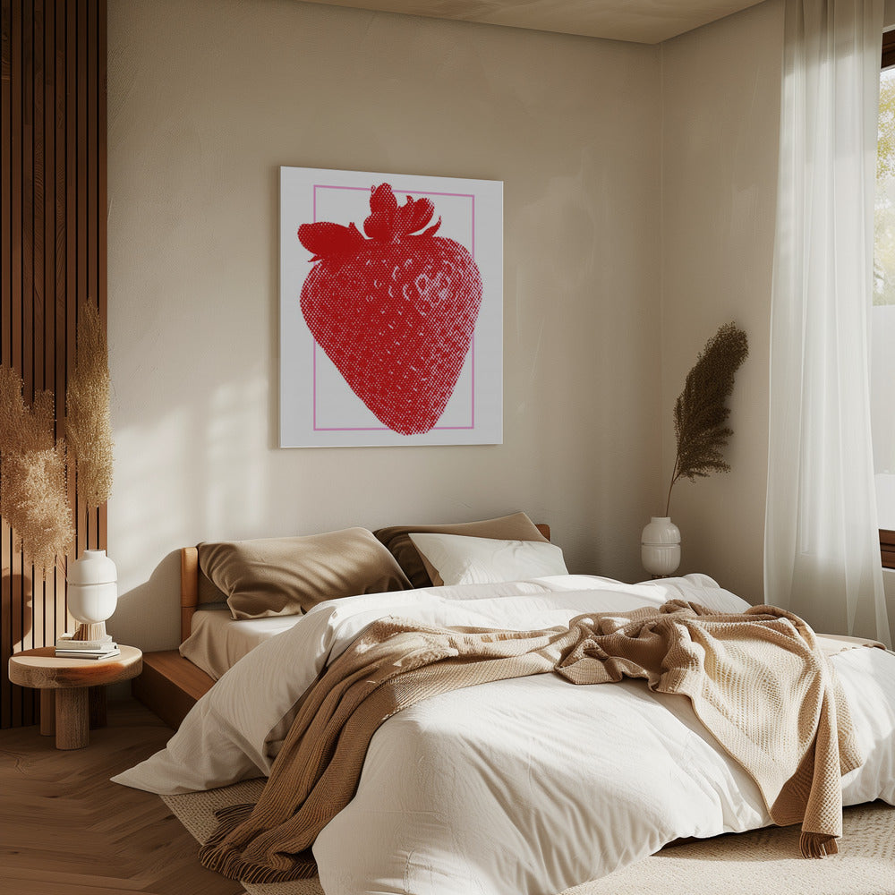 Rode Aardbei | Canvas