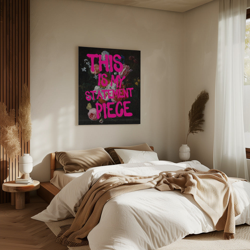 Gedurfde bloemenprint | Canvas