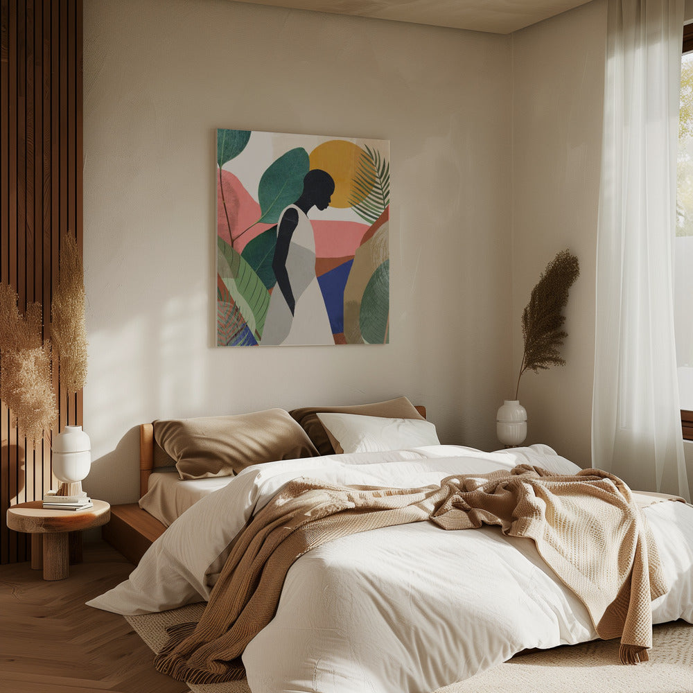 Sereen silhouet | Canvas