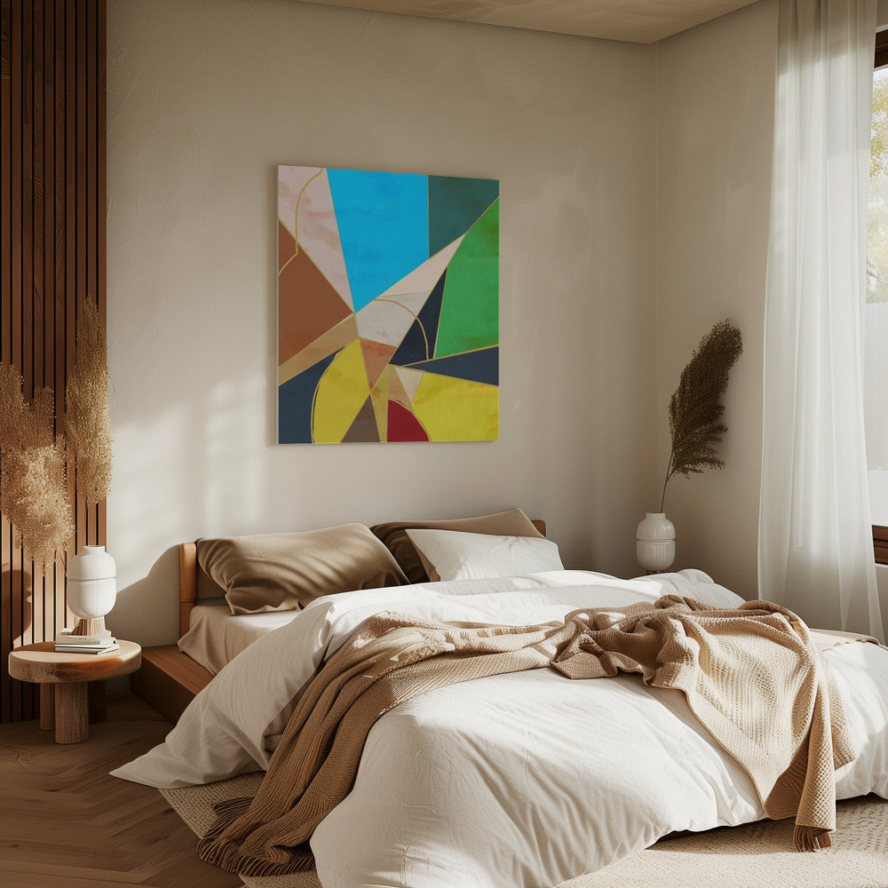 Kleurrijke geometrische vormen | Canvas