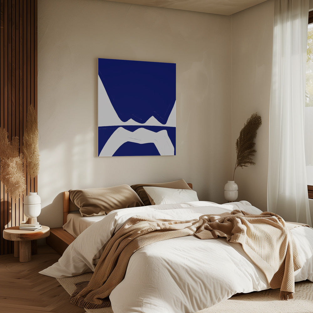 Blauwe Golven Harmonie | Canvas