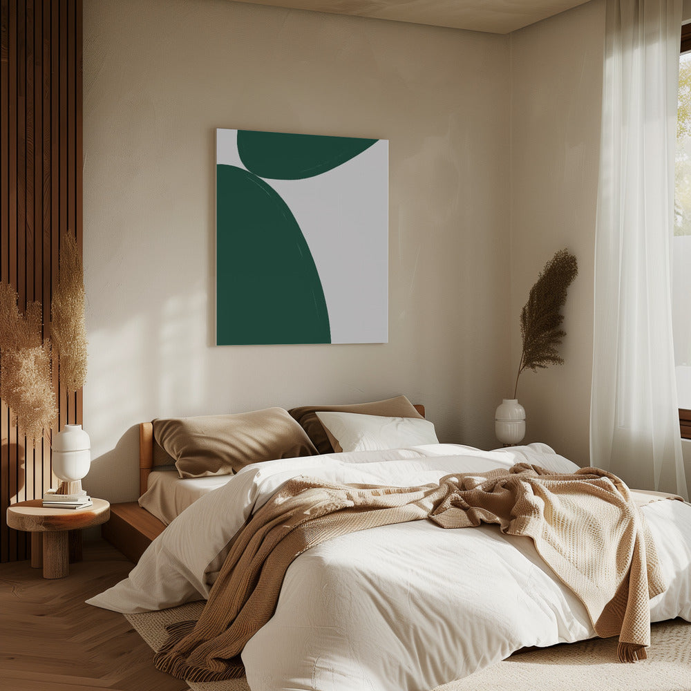 Groen minimalisme | Canvas