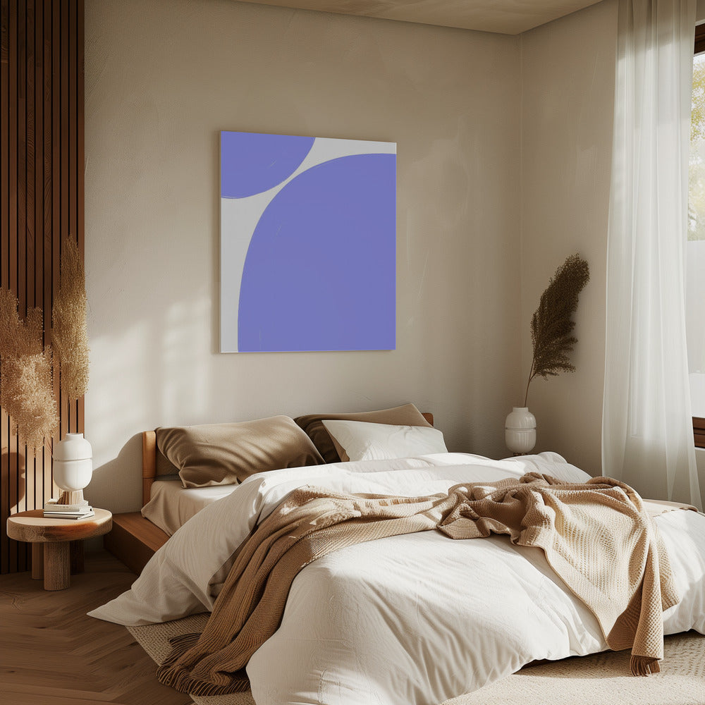 Zachte paarse rondingen | Canvas