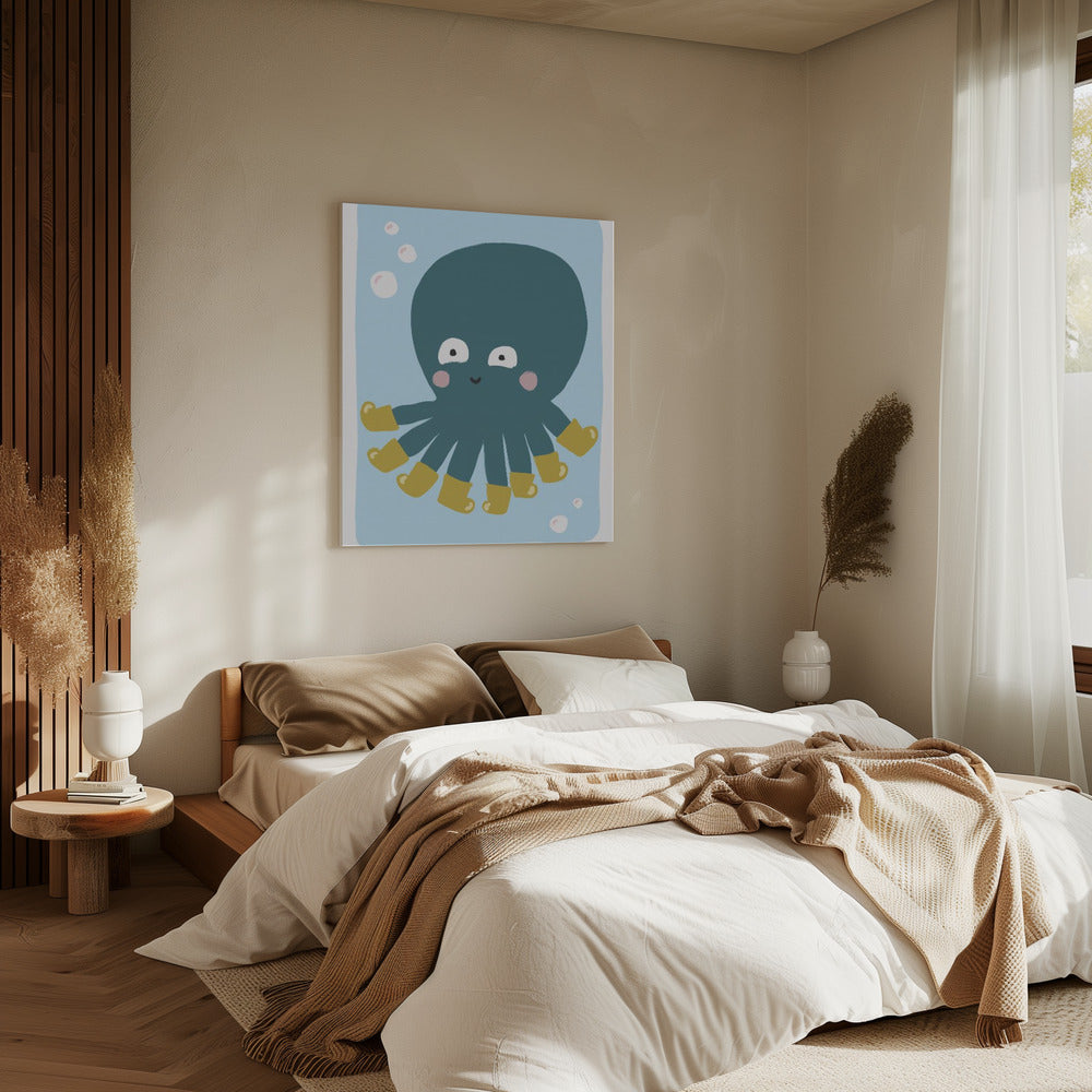 Plezier met gelaarsde octopus | Canvas
