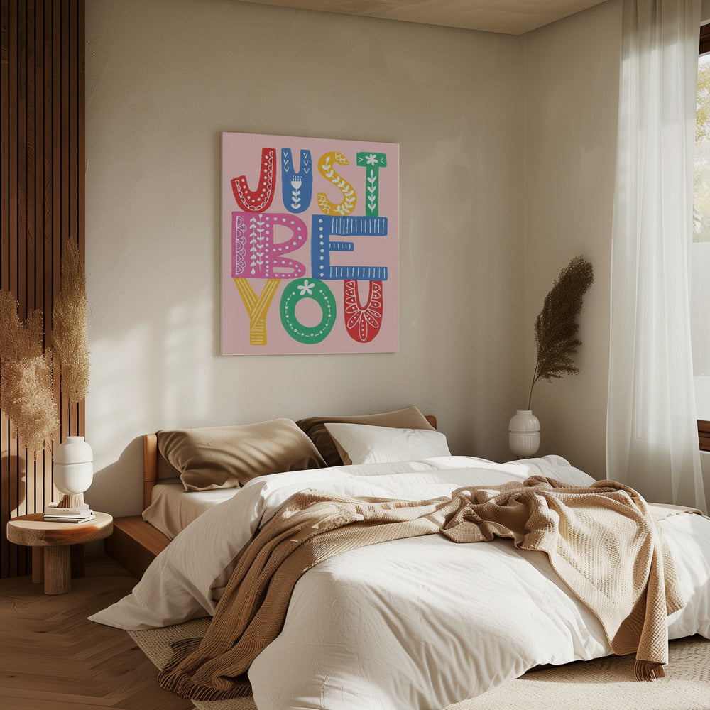 Wees jezelf, stoutmoedig | Canvas