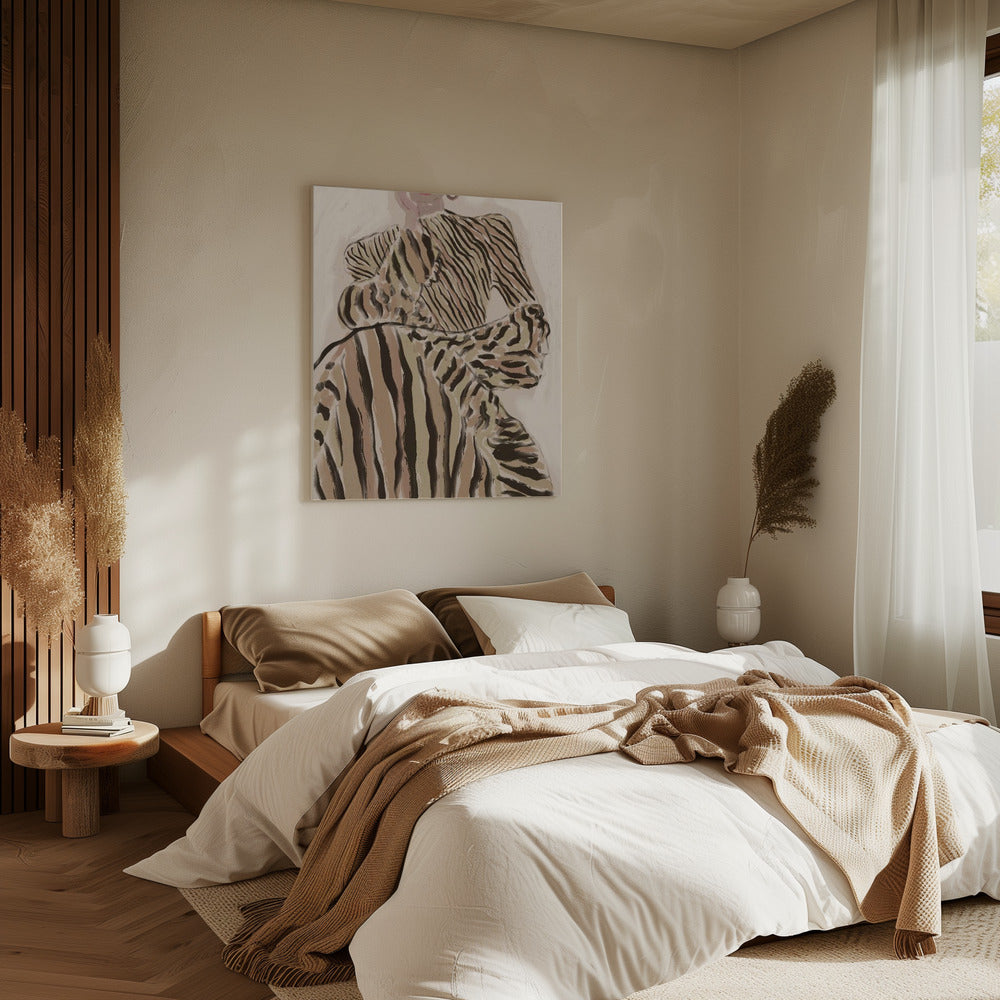Zebra Elegantie | Canvas