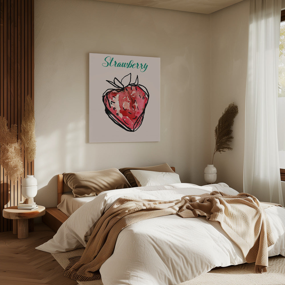 Aardbeiencharme | Canvas