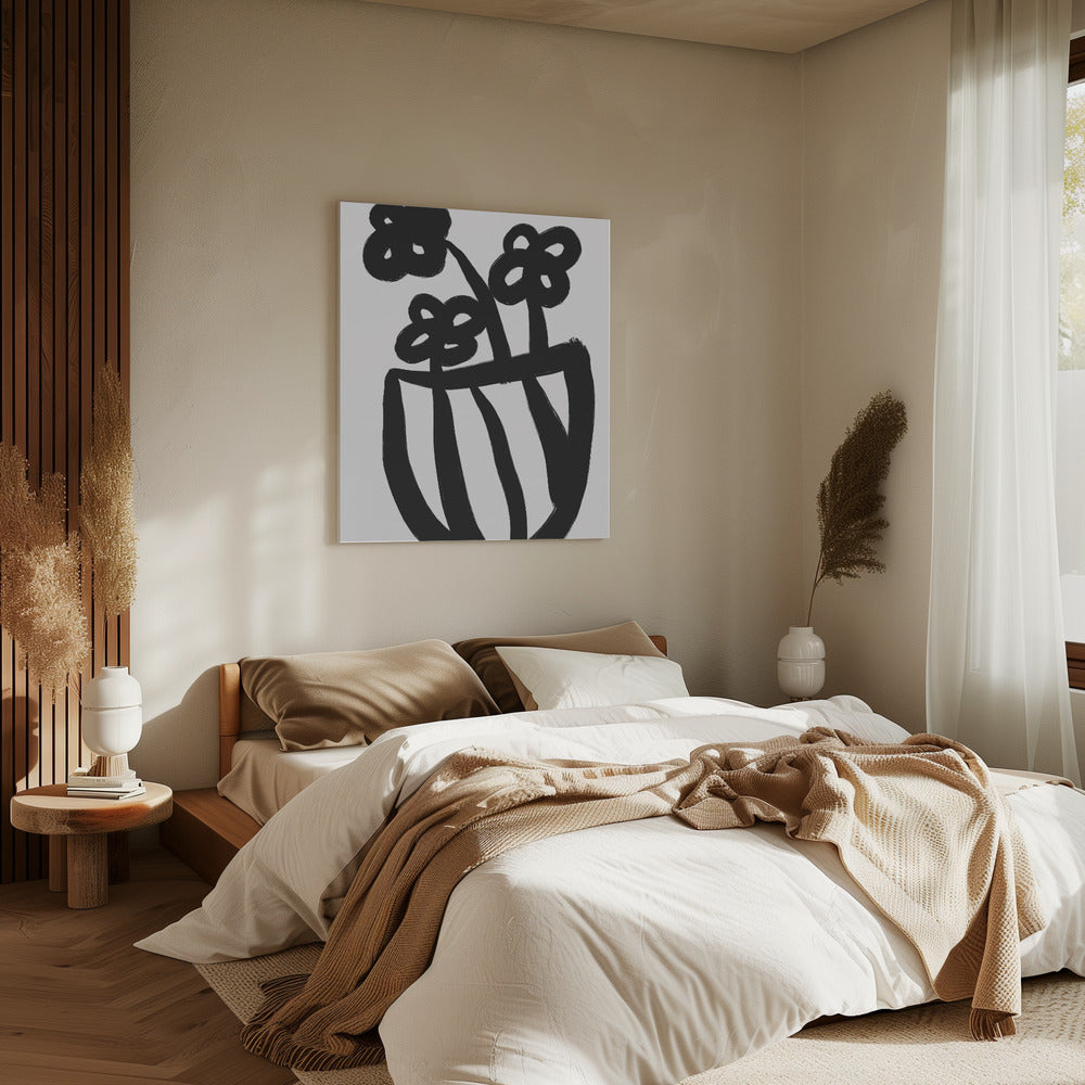 Gedurfde bloesems in vaas | Canvas
