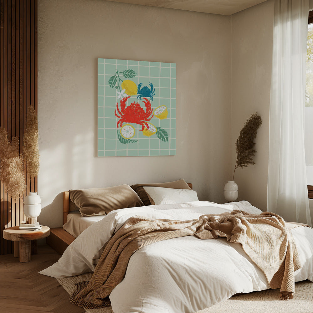 Krab- en citrusdans | Canvas