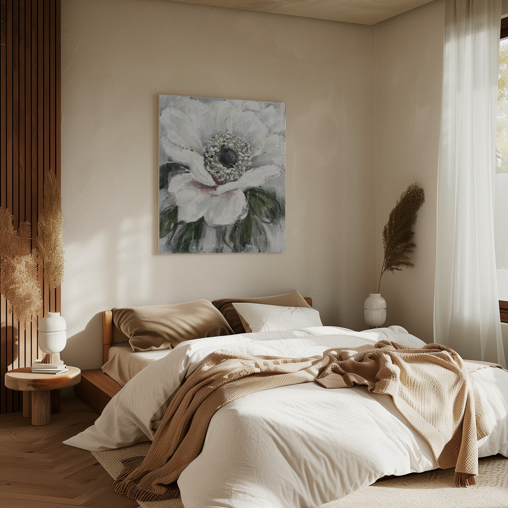 Witte Bloesem Gelukzaligheid | Canvas