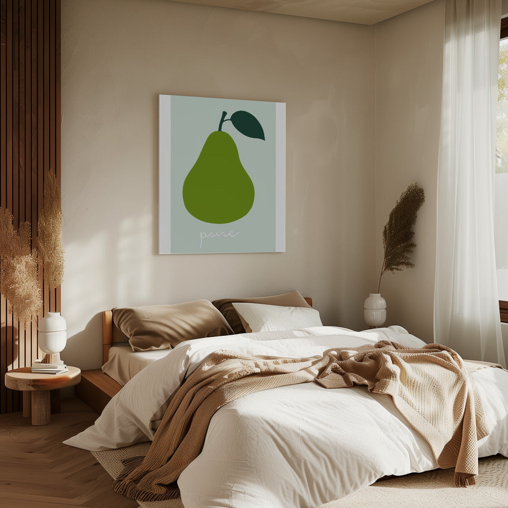 La Poire (heldergroen) | Canvas