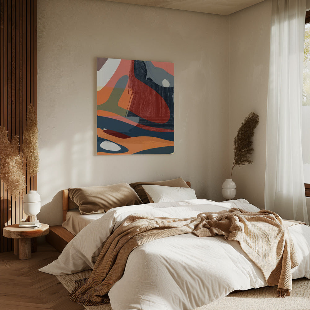 Palet van verschuivend zand | Canvas