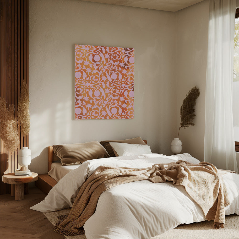 Sierlijke bloemendans | Canvas