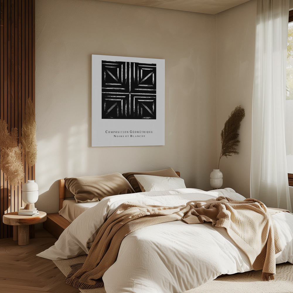 Monochrome geometrie | Canvas