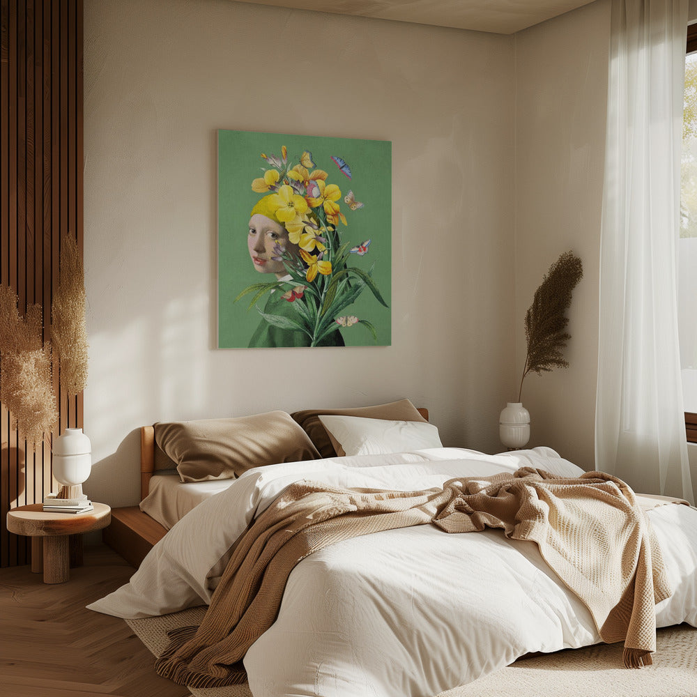 Meisje met de parel, de lente-editie II | Canvas