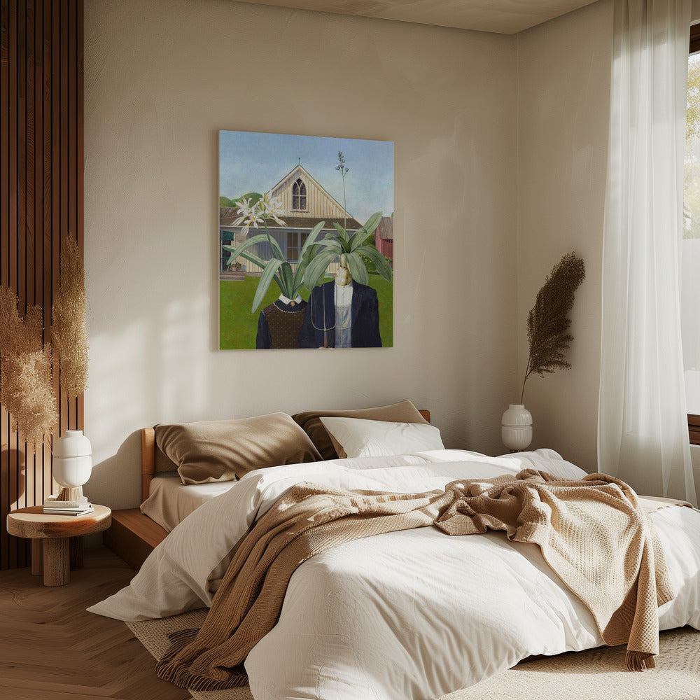 Bloemenduo Patchwork | Canvas
