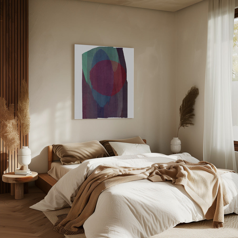 Geometrische vormen in rijke tinten | Canvas
