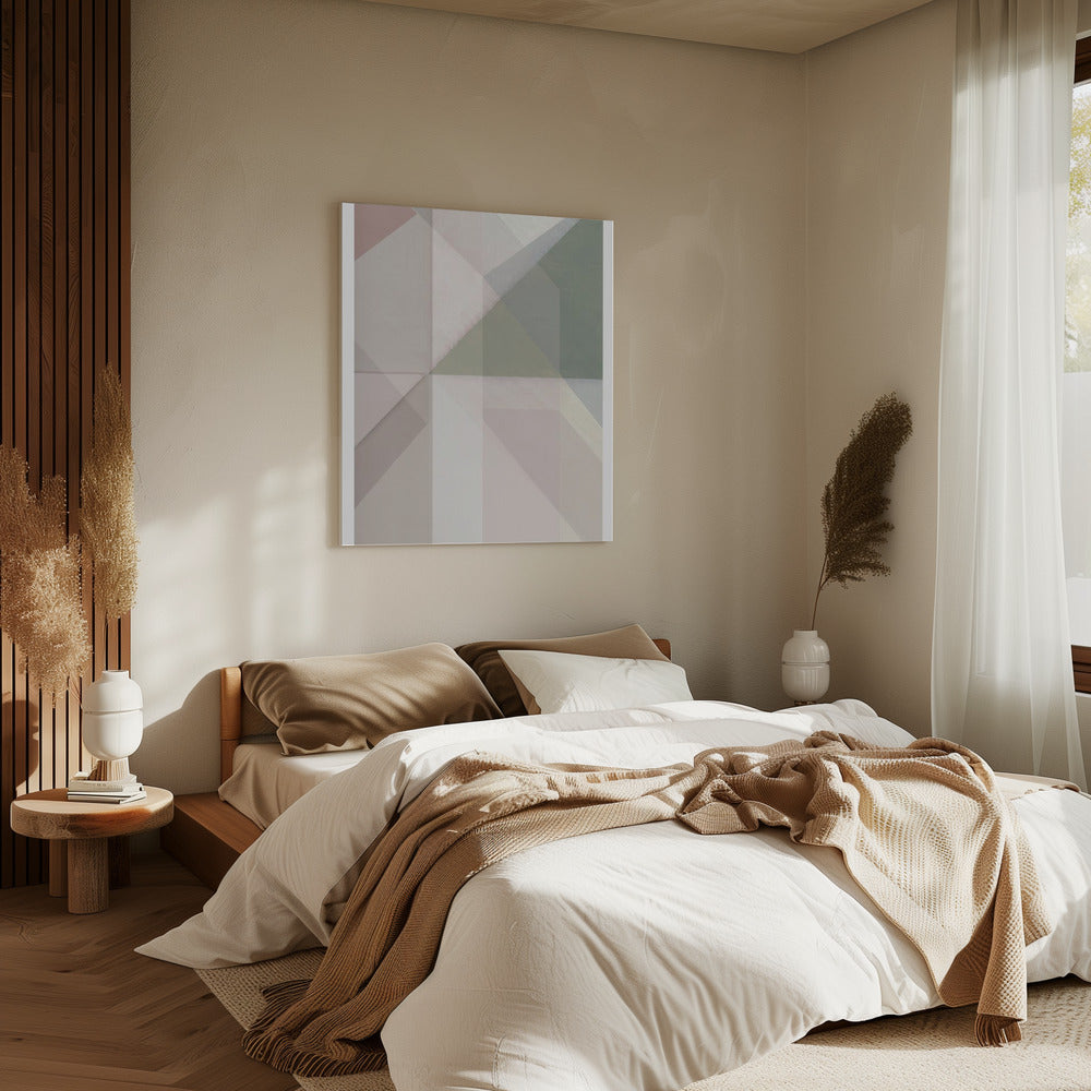 Subtiel verschuivende vlakken | Canvas