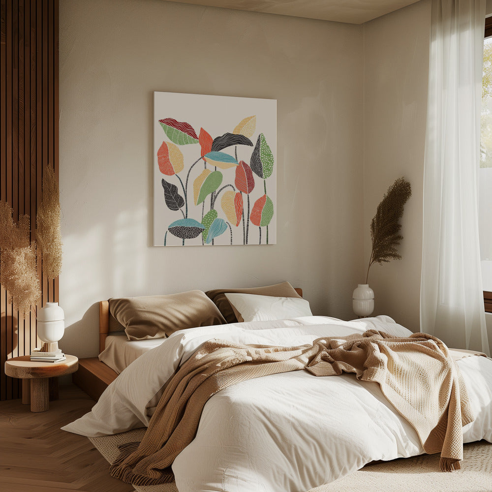 Happy Leaves | Canvas