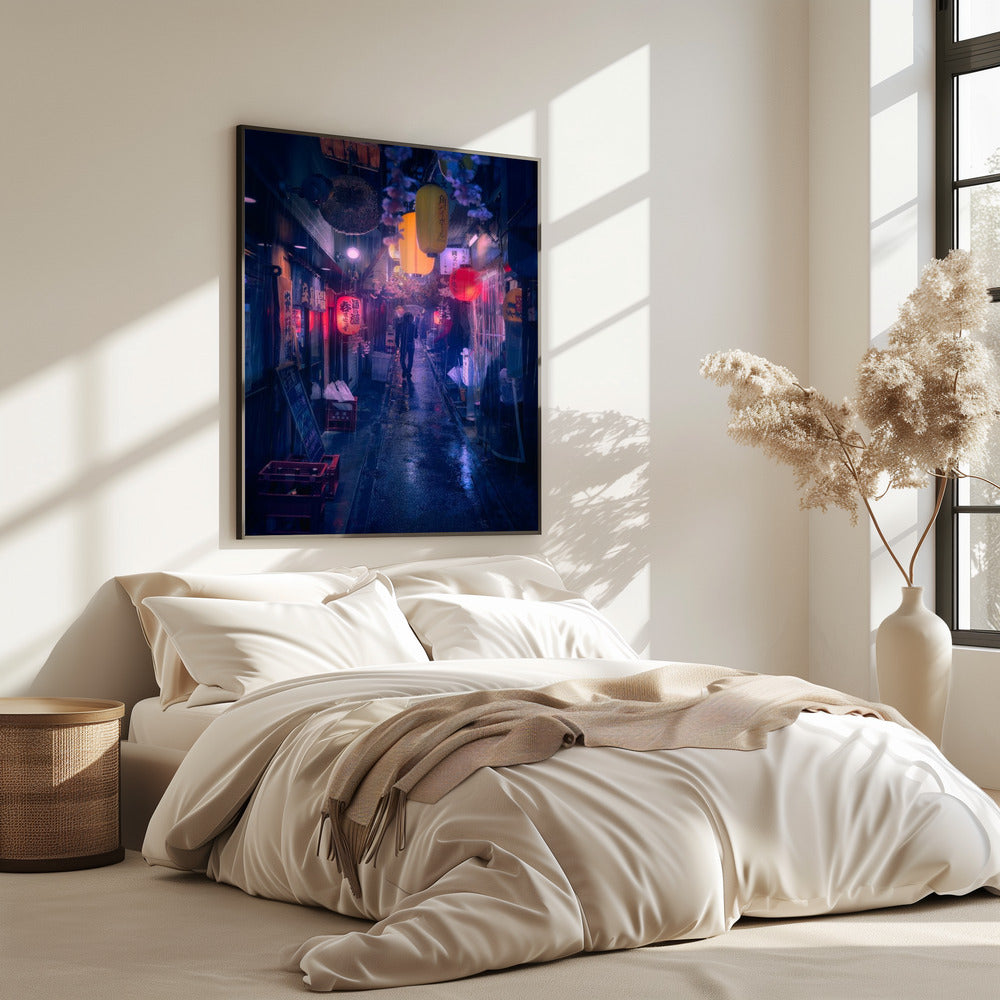 Tokio Blauwe Regen | Poster