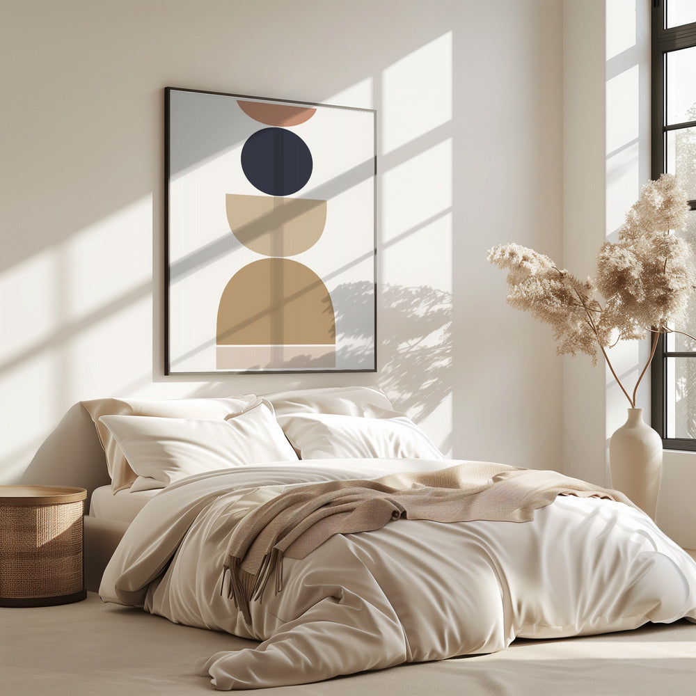 Abstracte geometrische harmonie | Poster