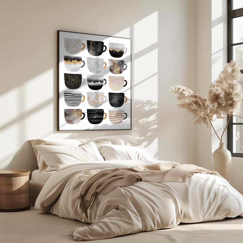 Mooie koffiekopjes | Poster