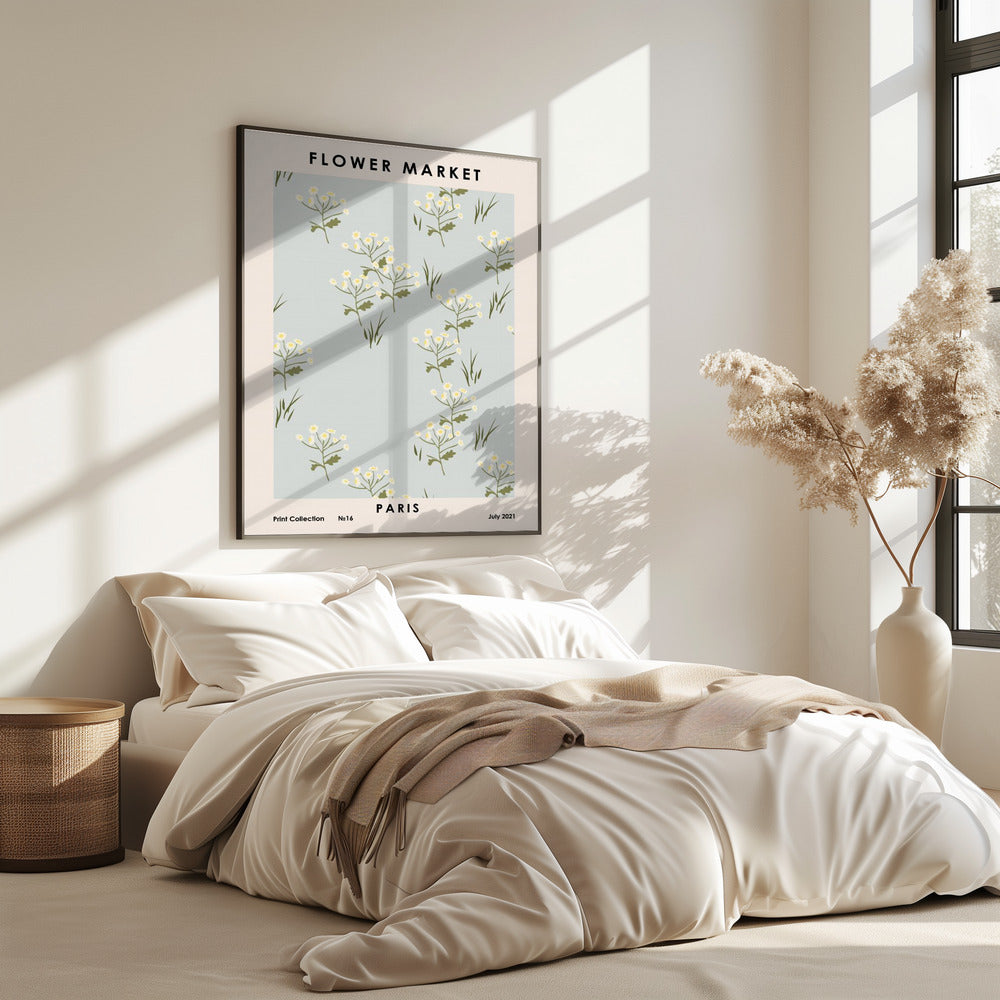 Bloemenmarkt Parijs | Poster