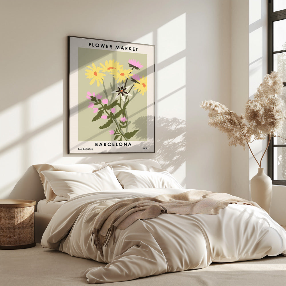 Bloemenmarkt Barcelona | Poster