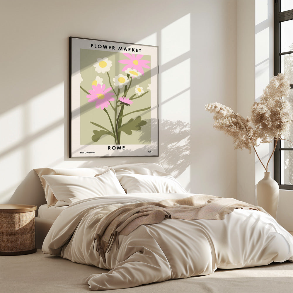 Flower Market Rome | Poster