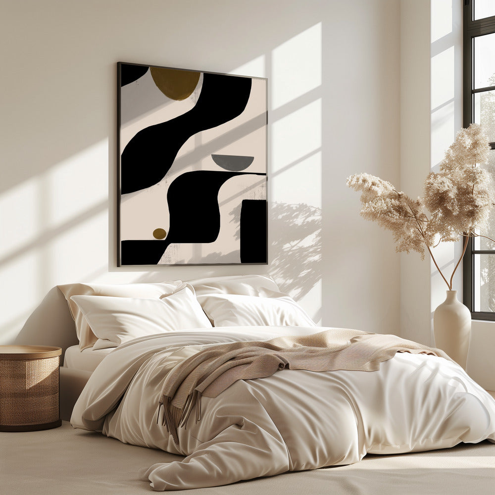 Vloeiende geometrie | Poster