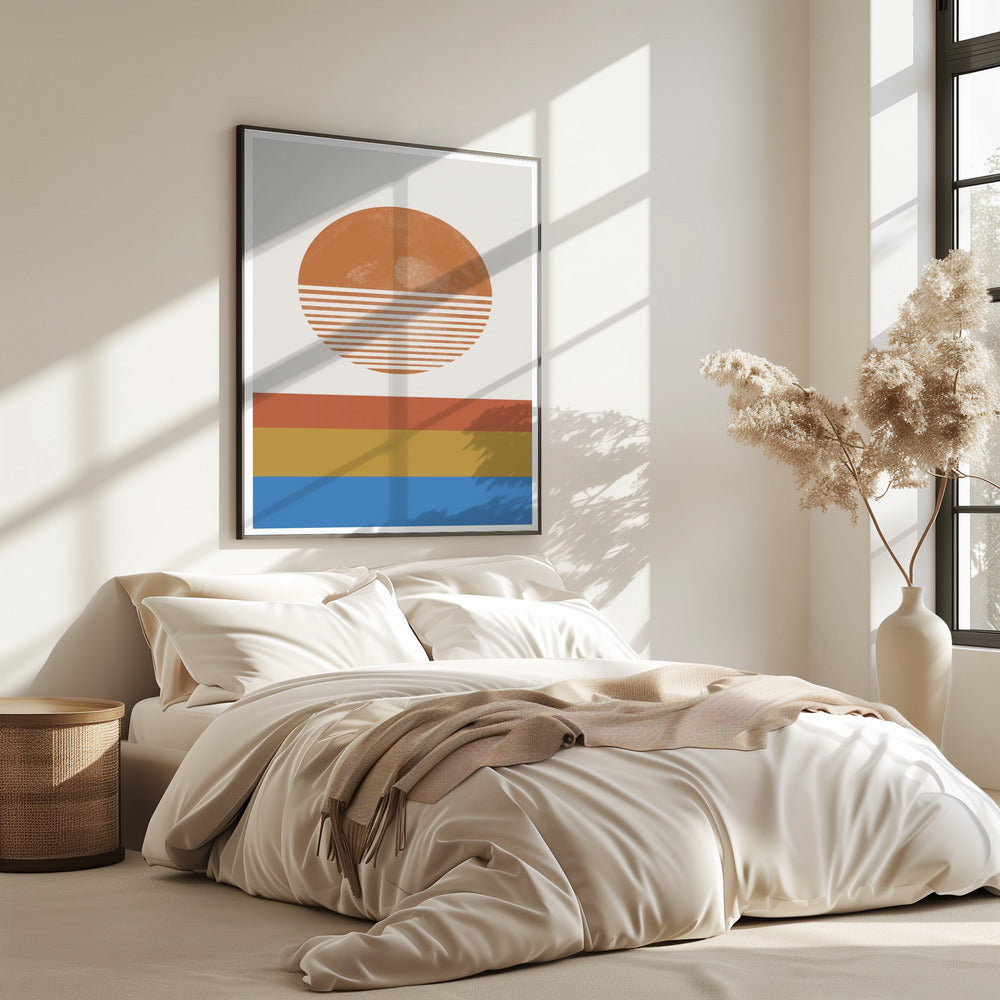 Gestreepte Horizon Zon | Poster