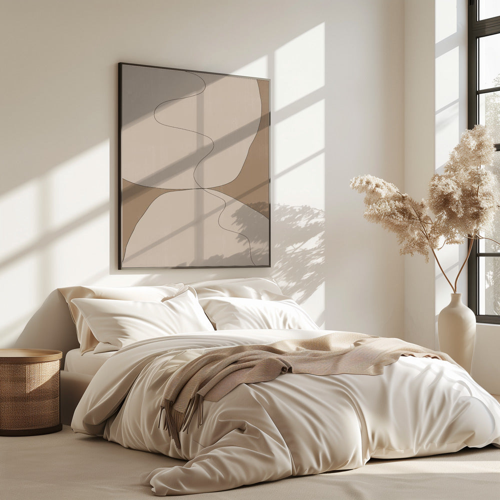 Curven van sereniteit | Poster