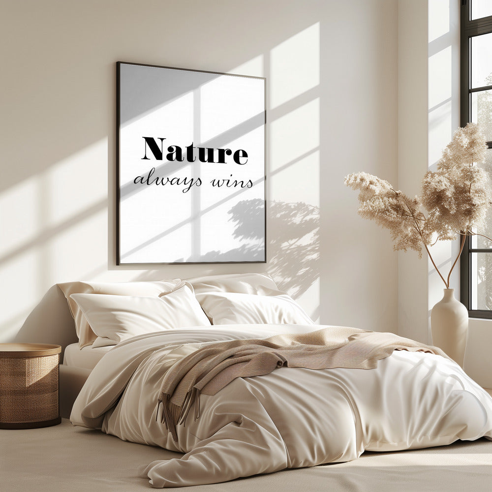 De natuur wint altijd | Poster