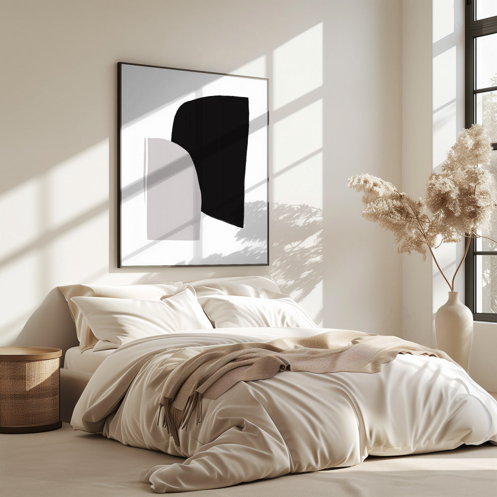 Monochrome vormen | Poster