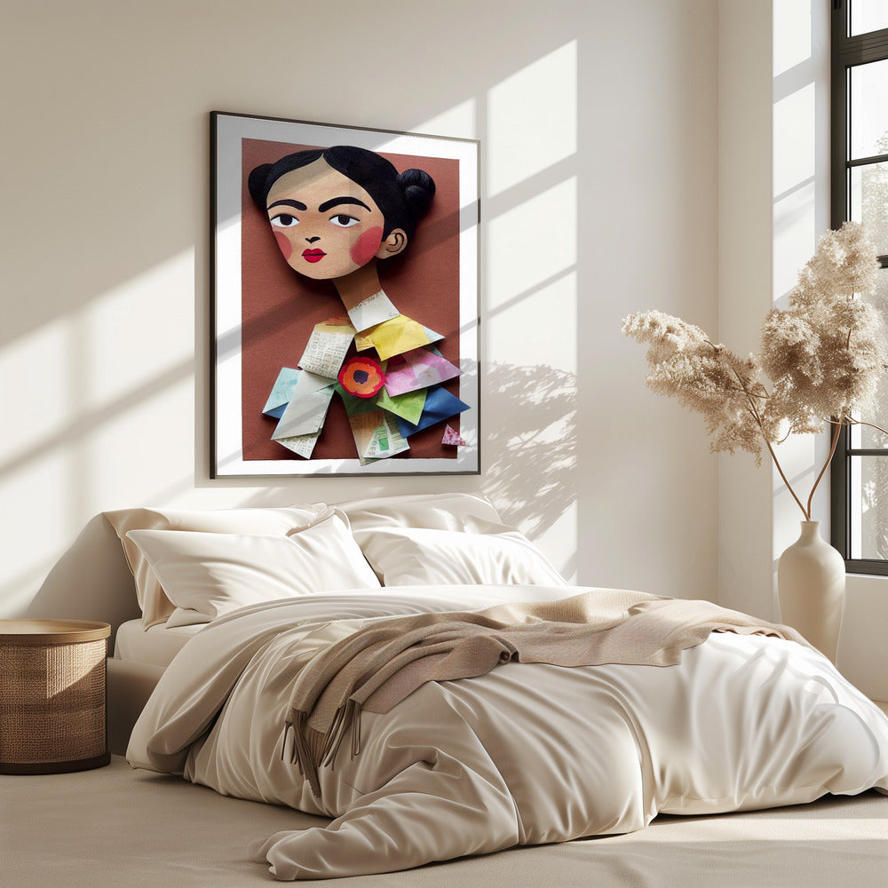 Papierportret Bloesem | Poster