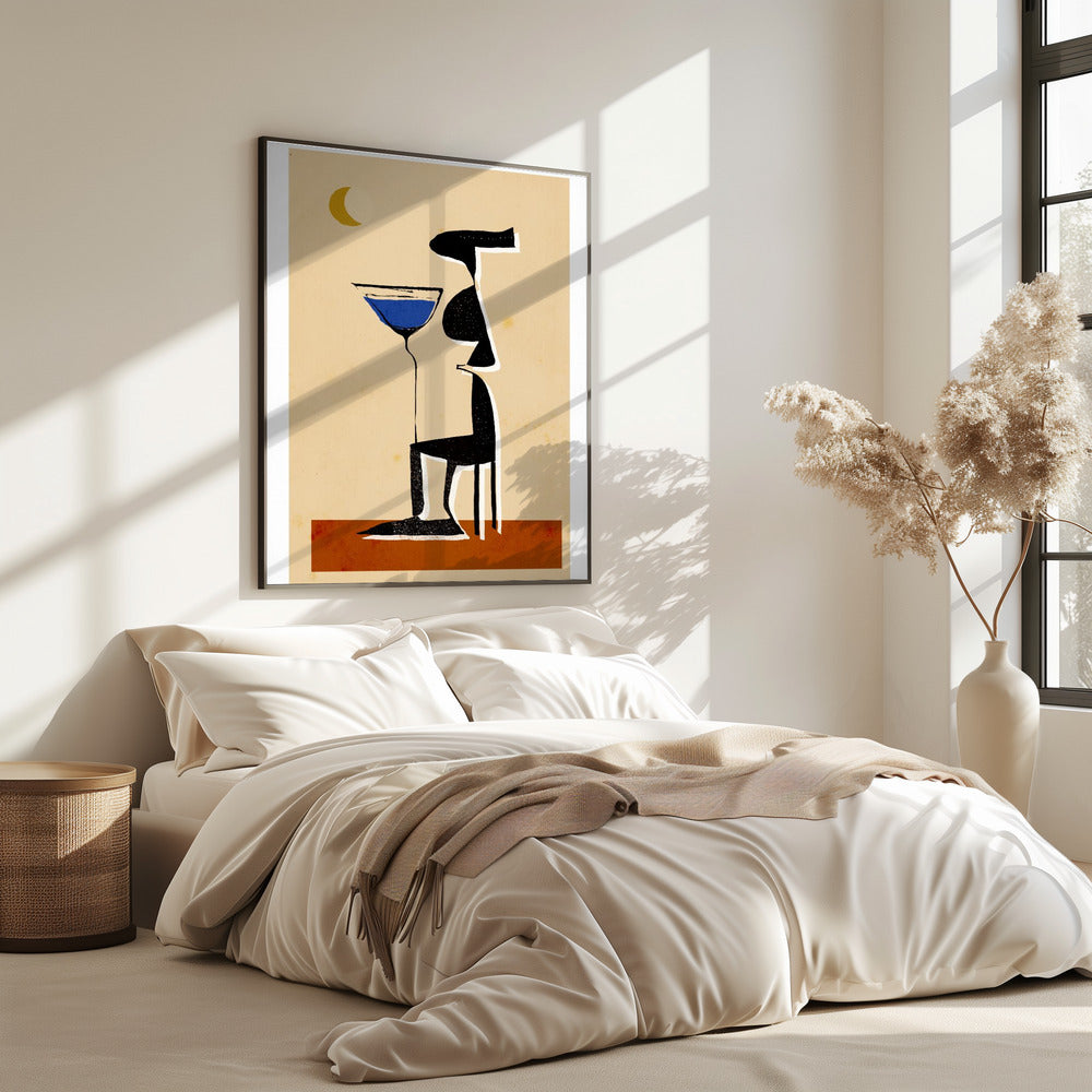 Maanverlichte Martini | Poster
