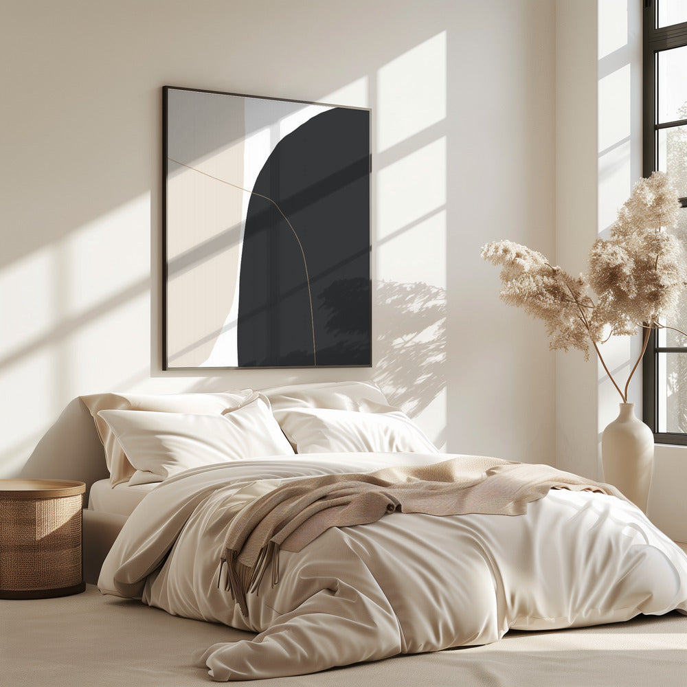 Delicate gebogen vormen | Poster