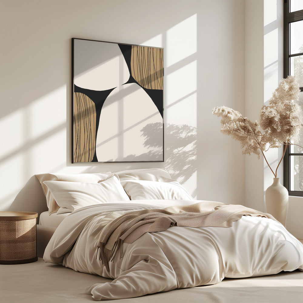 Abstracte aardtinten | Poster