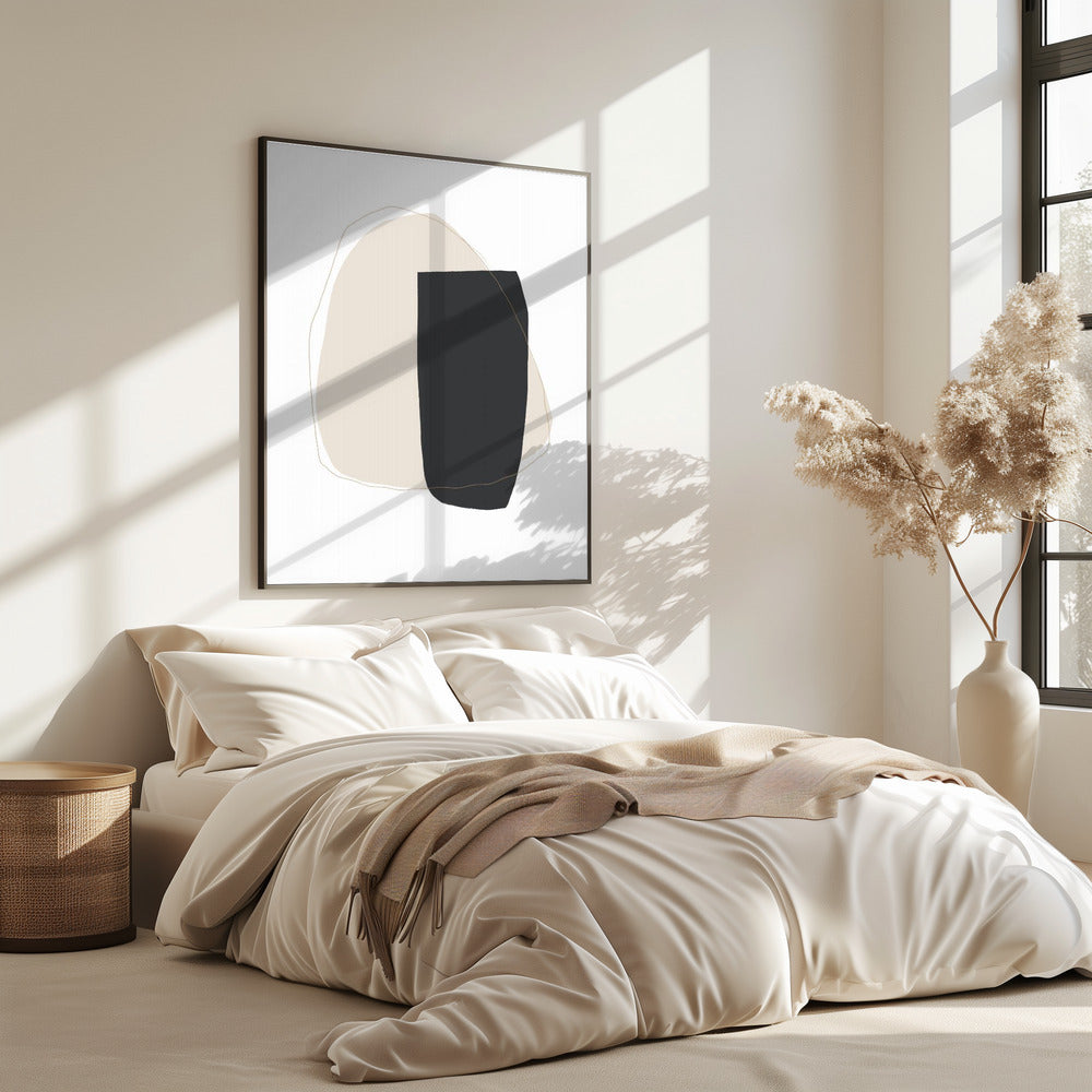 Geometrische vormen en neutrale kleuren | Poster
