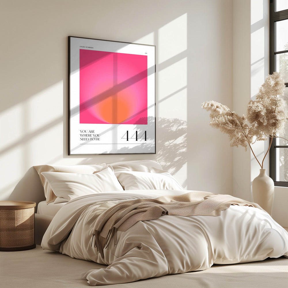 Verloop met tinten roze en oranje | Poster
