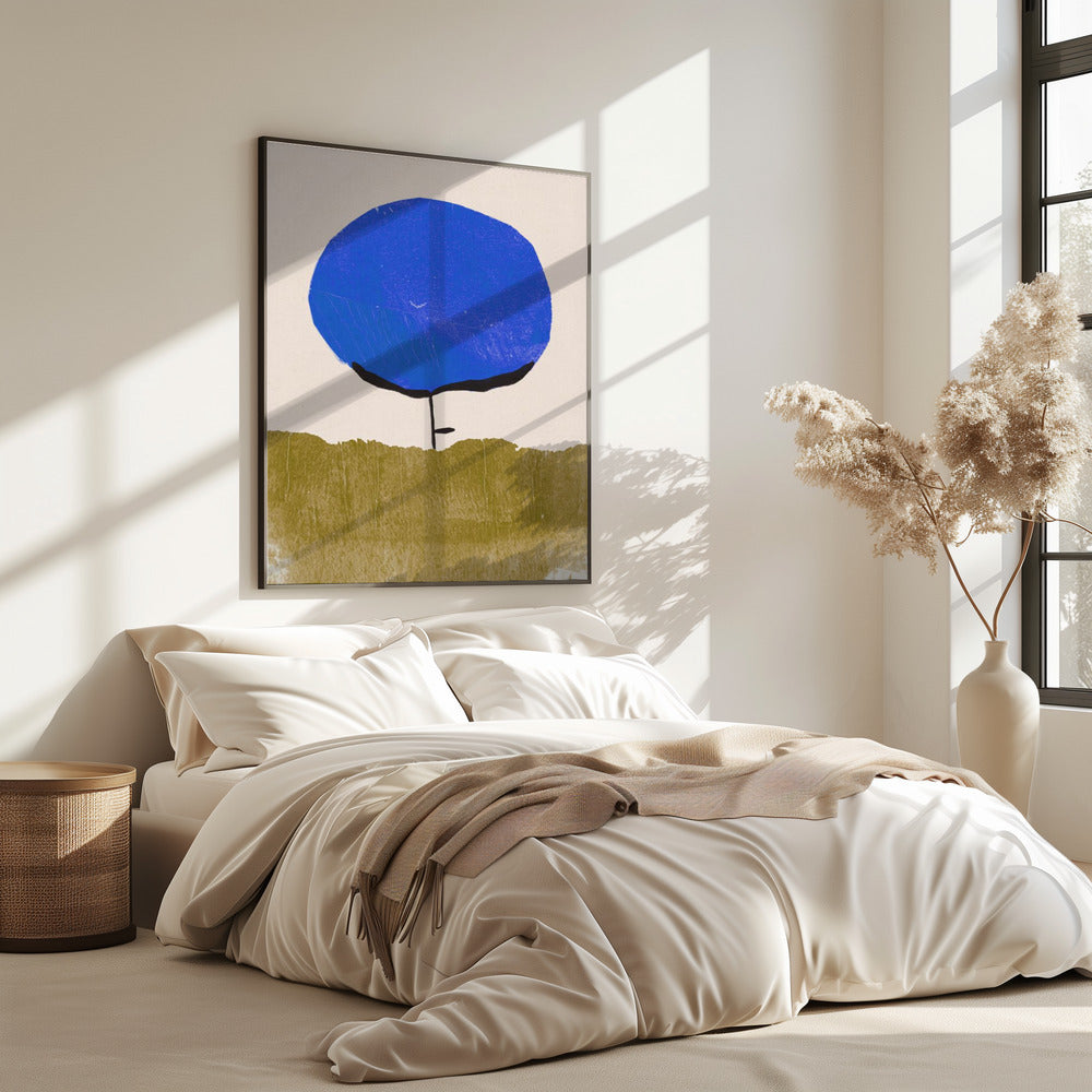 Blauwe bloem | Poster